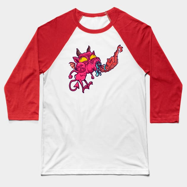 Demon Baseball T-Shirt by mauchofett